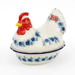 Pojemnik kura D43 h-20,5 cm <br> 2511X Polskie kwiaty